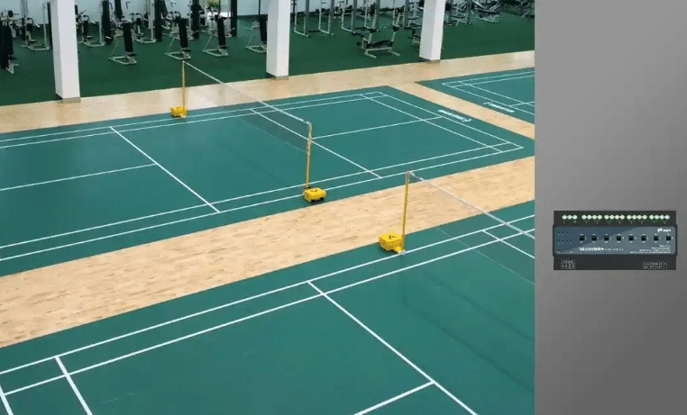 Eclairage de la salle de badminton