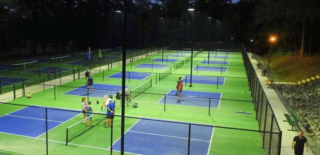 Tennis court lighting